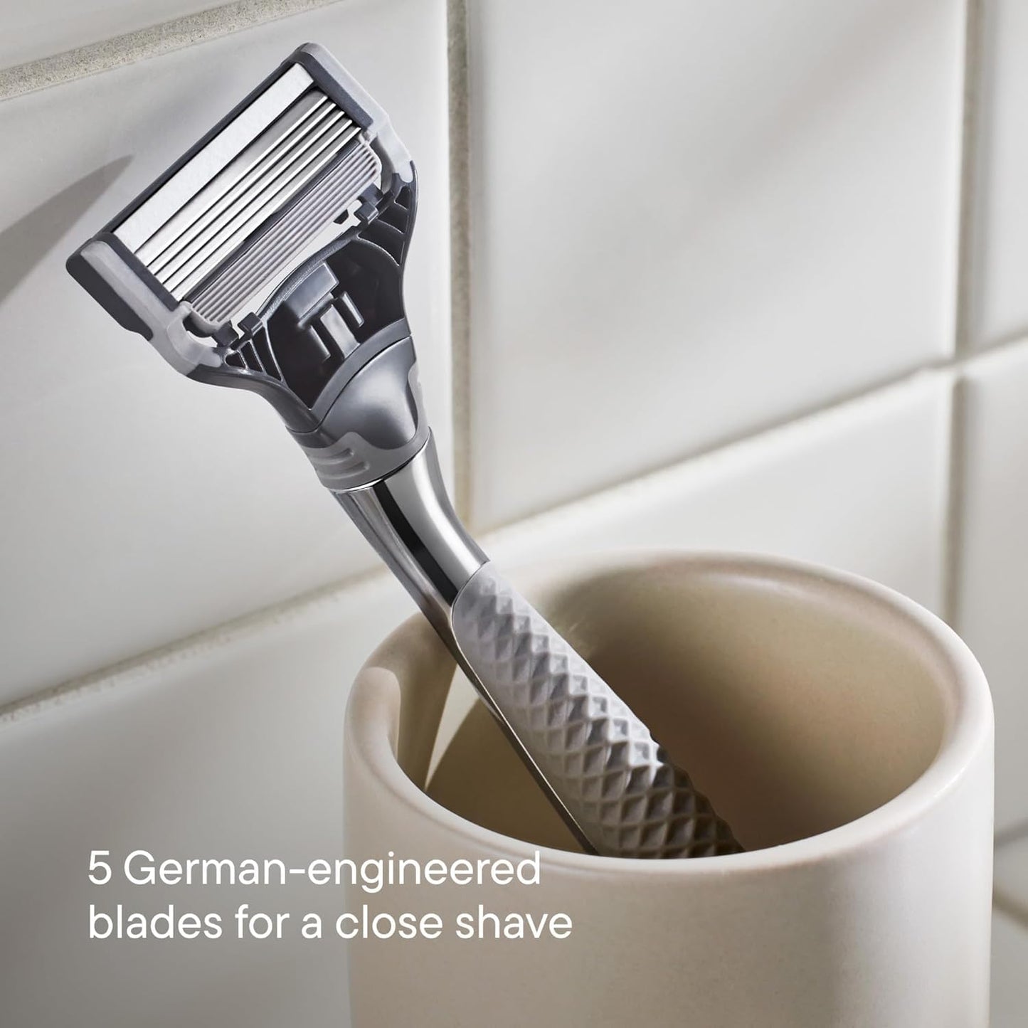 Harry's Original Blades - Men's Razor Refill Pack for Smooth Shaving - Razor Head Replacement - Five Sharp Blades - Flexible Hinge - Moisture Strip - Precision Trimmer - 10 count 🍁 All In One Marketplace Canada