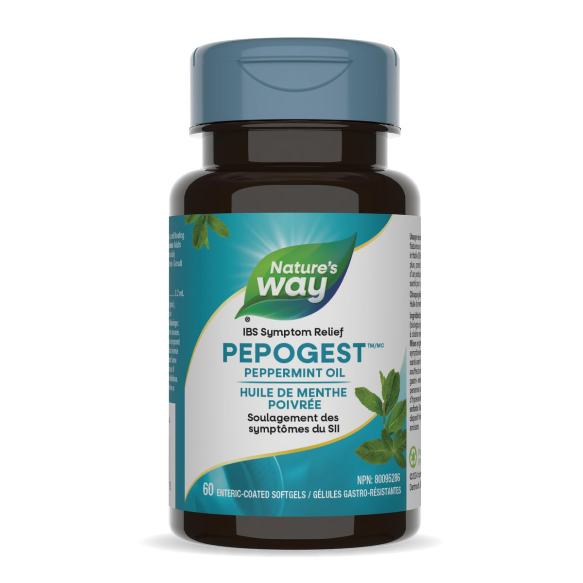 Nature’s Way Pepogest Peppermint Oil Softgels – Help Relieve Abdominal Pain, Gas & Bloating Associated with Irritable Bowel Syndrome – Enteric-Coated – 60 Capsules 🍁 All In One Marketplace Canada