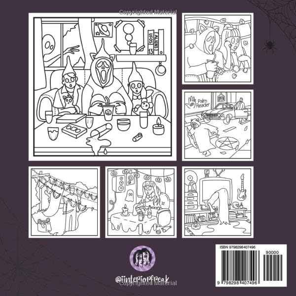 Halloweird: a halloween coloring book of horror, where every freak gets a quirky tweak