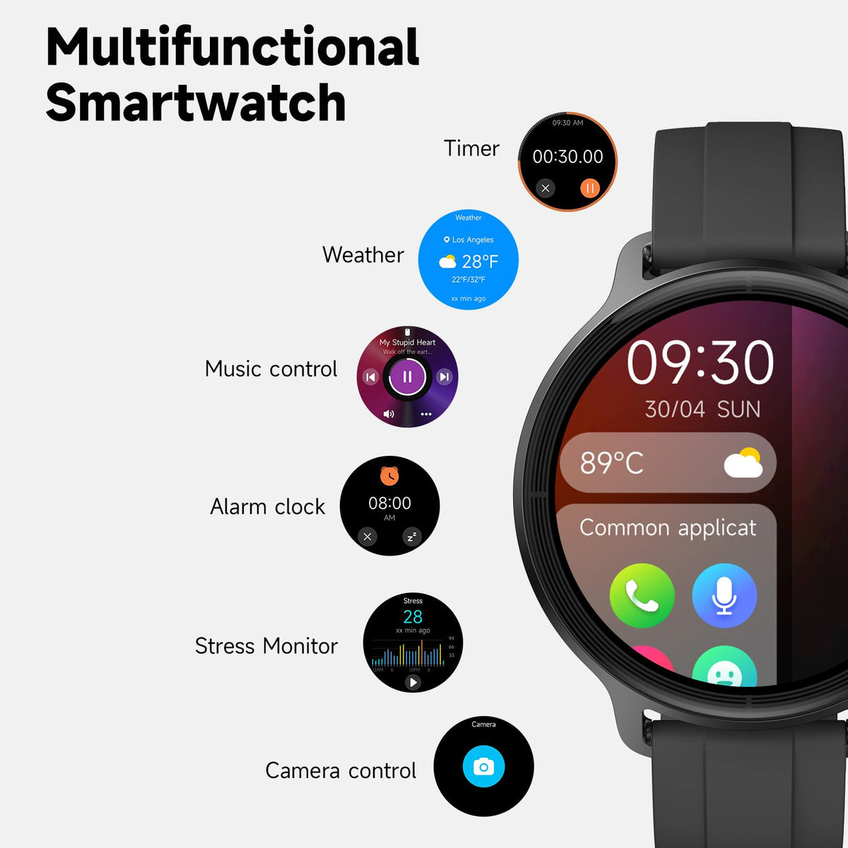 Smart Watch for Men Women, Bluetooth Calling, 1.27" HD Touchscreen Fitness Tracker, 100+ Sports Modes, AI Built-in, Heart Rate/Sleep/Step/SpO2 Monitor, IP68 Waterproof, Smartwatch for Android iPhone 🍁 All In One Marketplace Canada