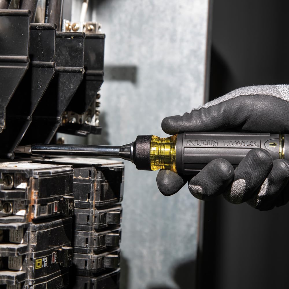 Klein Tools 32305 Multi-bit Ratcheting Screwdriver, 15-in-1 Tool with Phillips, Slotted, Square, Torx and Combo Bits and 1/4-Inch Nut Driver 🍁 All In One Marketplace Canada