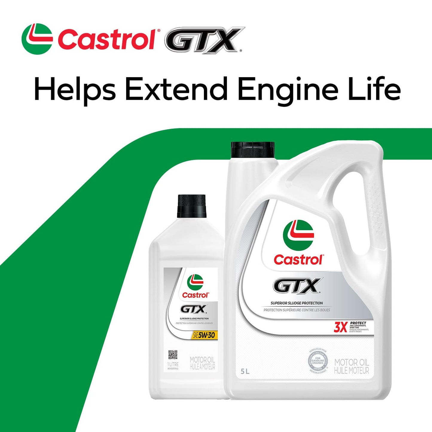 Castrol GTX Conventional 5W-20 Motor Oil, 5 Litres | Made in Canada 🍁 All In One Marketplace Canada