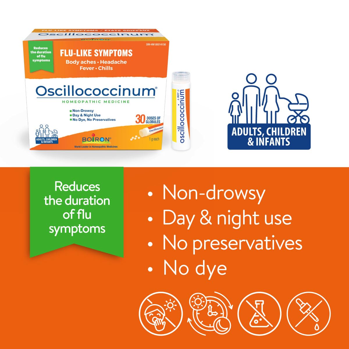 Boiron Oscillococcinum 30 Doses for Flu-Like Symptoms Day & Night 🍁 All In One Marketplace Canada