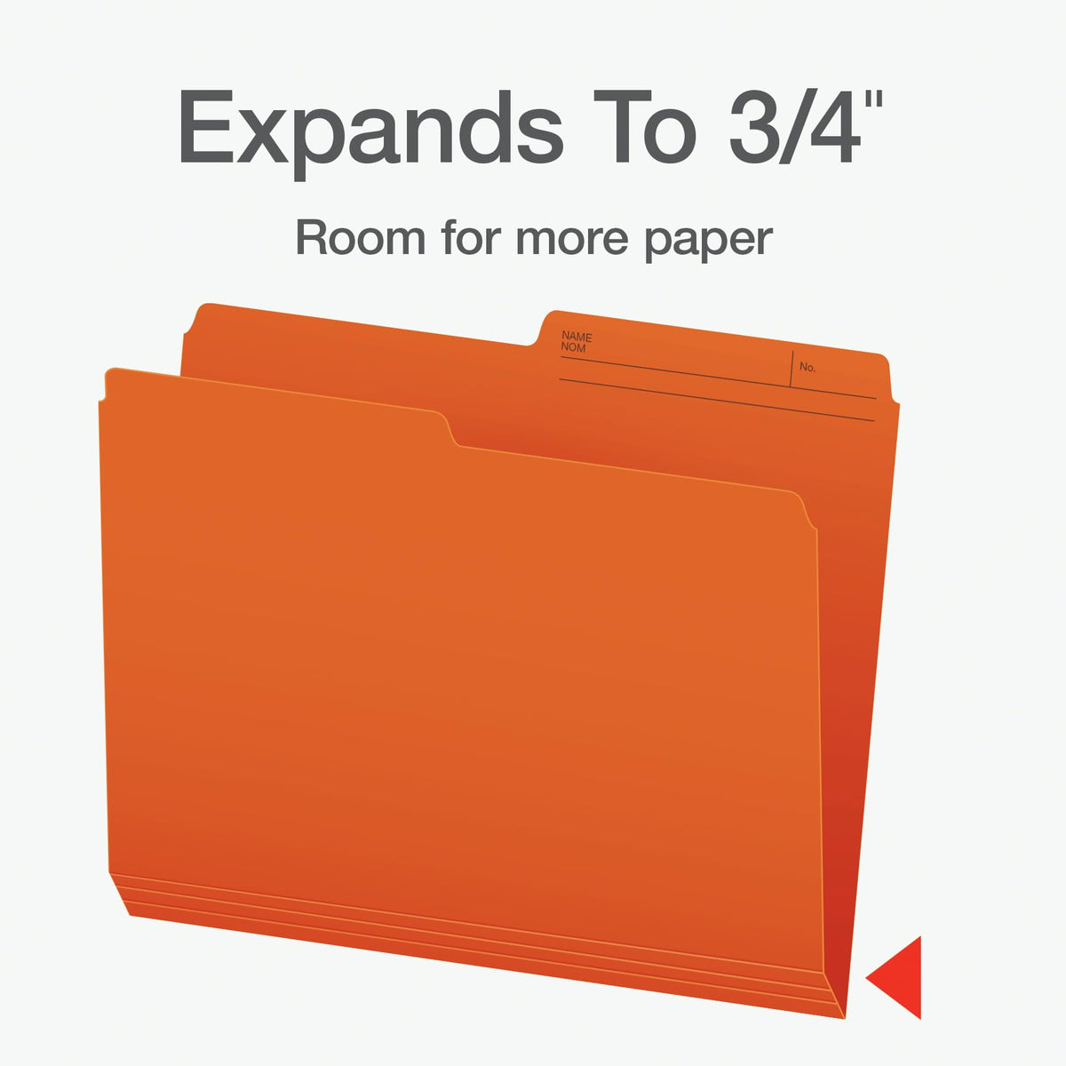 Pendaflex File Folders, 1/2 Cut Tab, Letter Size, Orange, Durable Paper Stock, 100/Box, Ideal for Office/Home/School Organization, Made in Canada, Reversible File Organizers 🍁 All In One Marketplace Canada
