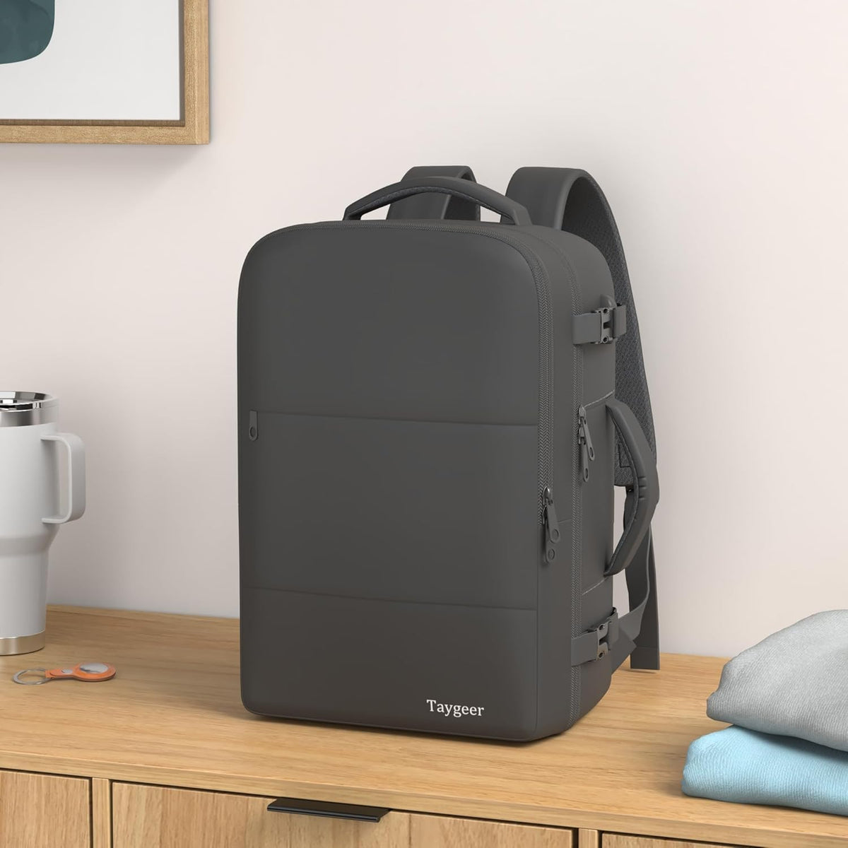 Travel Laptop Backpack, Airplane Approved Travel Backpack Suitcase For Men Women, Lightweight College 35l Luggage Bag 15.6 inch Laptop Backpack Gifts For Casual Business, Black 🍁 All In One Marketplace Canada