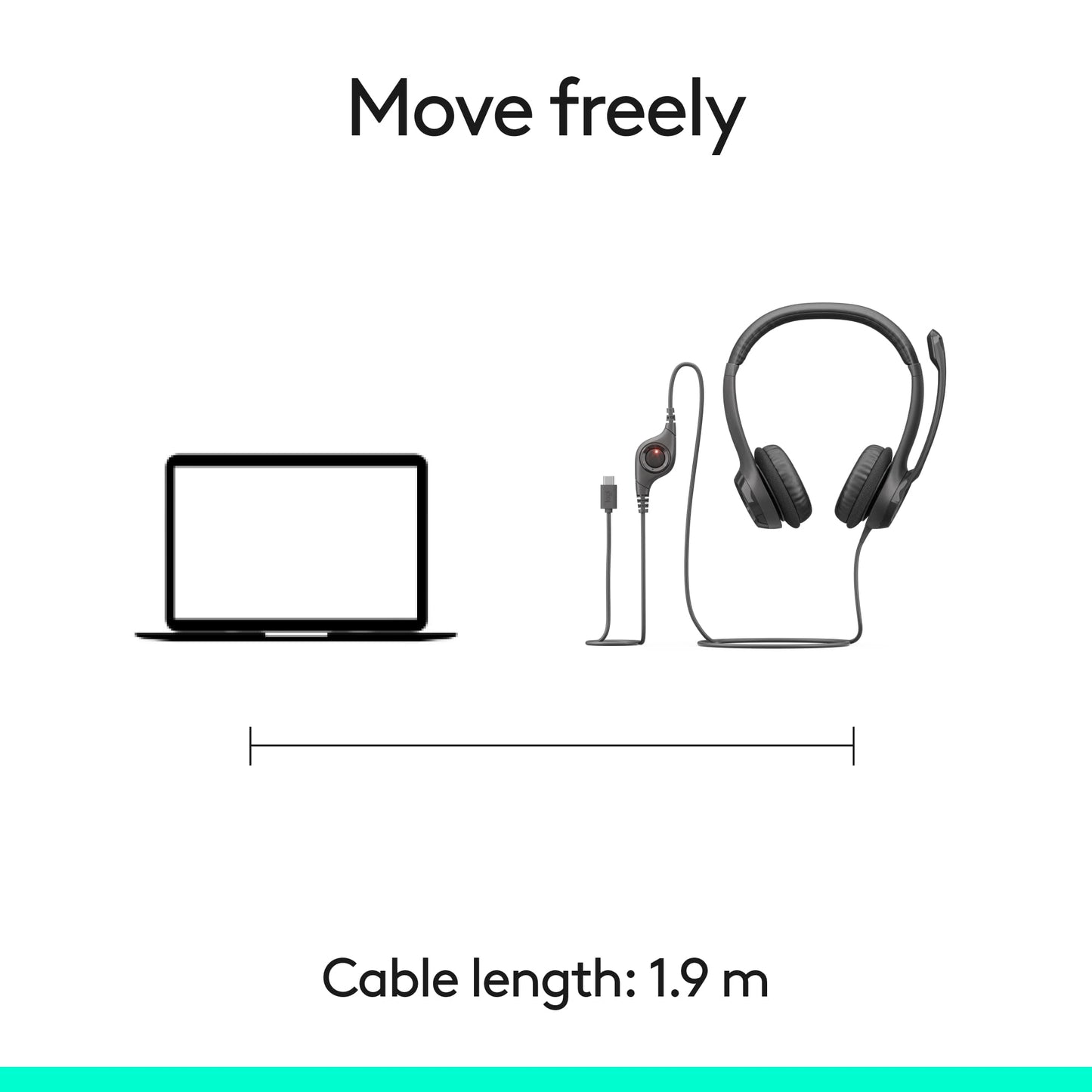 Logitech H391 Wired Headset for PC/Laptop, Stereo Headphones with Noise Canceling Microphone, USB-C, in-Line Controls, Works with Chromebook - Graphite 🍁 All In One Marketplace Canada