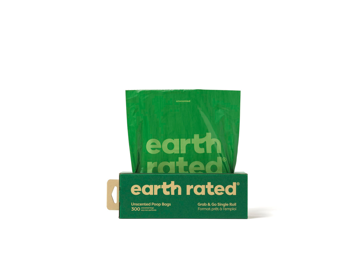 Earth Rated (A Canadian Company), Dog Poop Bags, Thick Grab and Go Single Roll, Ideal for Backyard Pickups, Unscented, 300 Bags 🍁 All In One Marketplace Canada