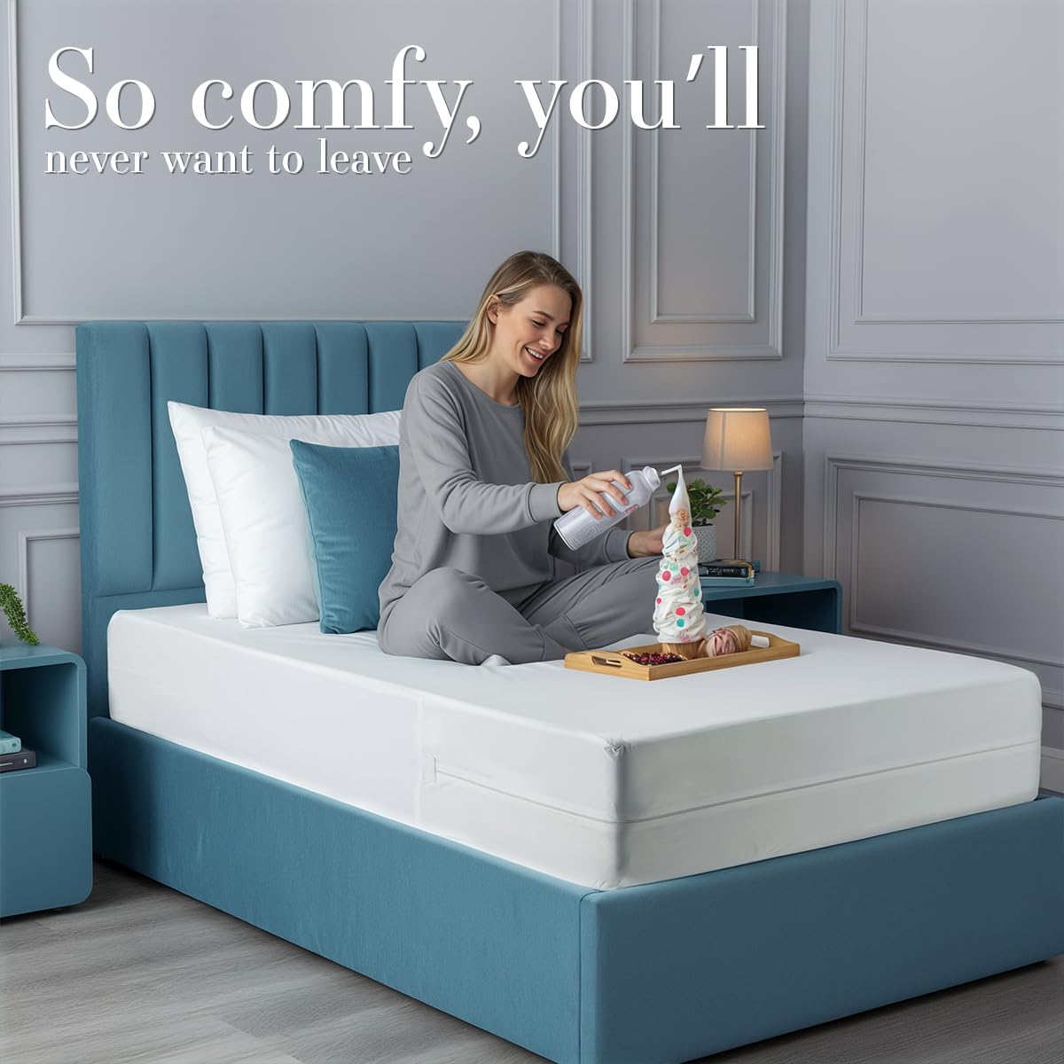 Utopia Bedding Zippered Mattress Encasement Twin - 100% Waterproof and Bed Bug Proof Mattress Protector - Absorbent, Six-Sided Mattress Cover 🍁 All In One Marketplace Canada