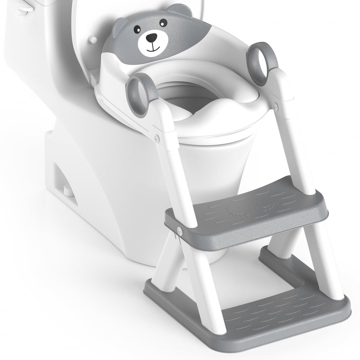 Rabb 1st Potty Training Seat, Upgrade Toddler Toilet Seat for Kids Boys Girls, 2 in 1 Potty Training Toilet for Kids, Splash Guard Anti-Slip Pad Step Stool 🍁 All In One Marketplace Canada