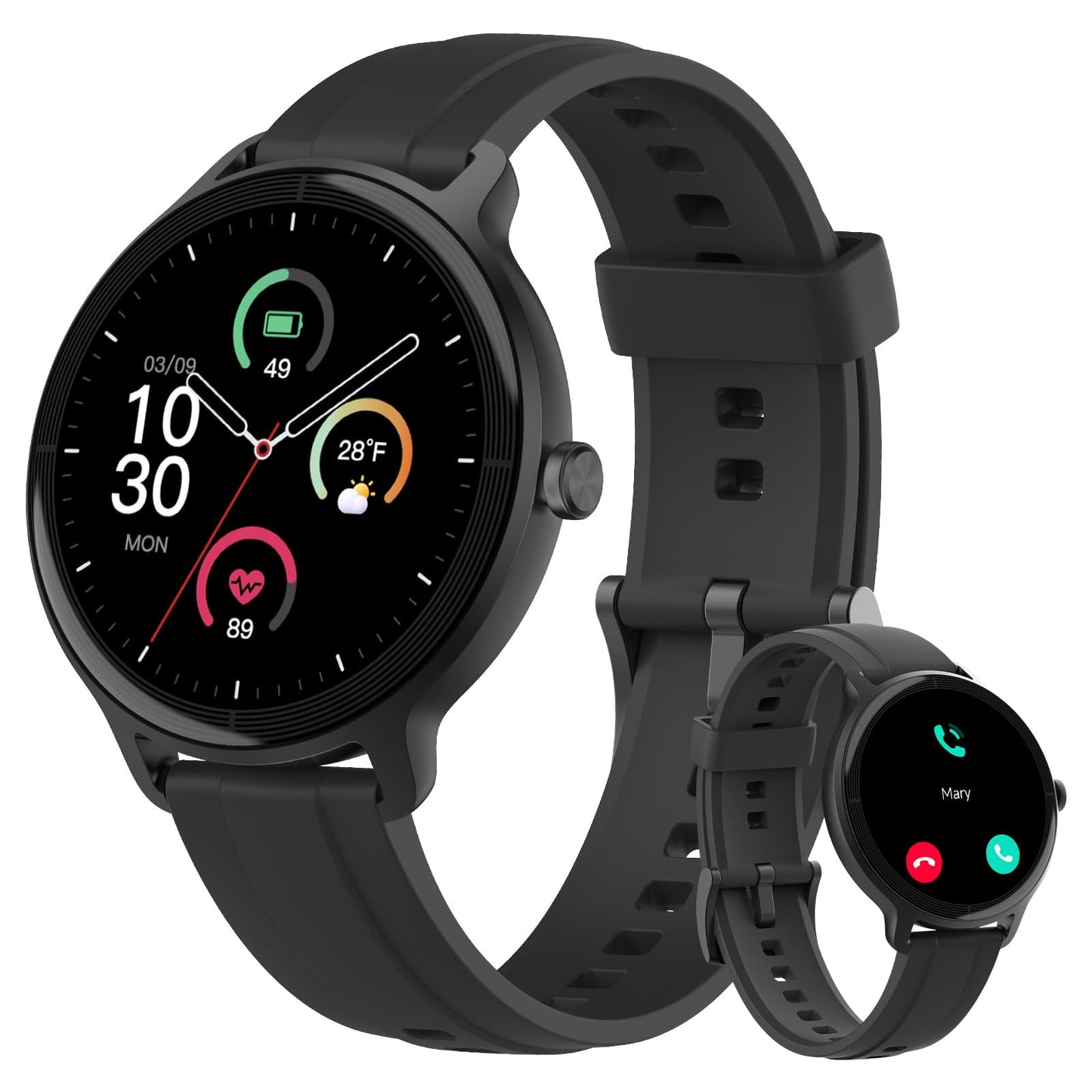 Smart Watch for Men Women, Bluetooth Calling, 1.27" HD Touchscreen Fitness Tracker, 100+ Sports Modes, AI Built-in, Heart Rate/Sleep/Step/SpO2 Monitor, IP68 Waterproof, Smartwatch for Android iPhone 🍁 All In One Marketplace Canada