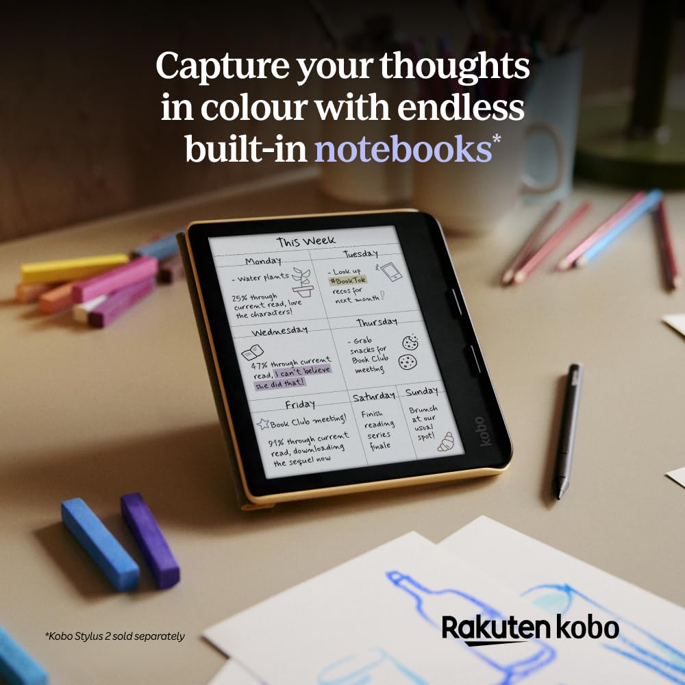 Kobo Libra Colour | eReader | 7” Glare-Free Colour E Ink Kaleido 3 Display | Dark Mode Option | Audiobooks | Waterproof | Black 🍁 All In One Marketplace Canada