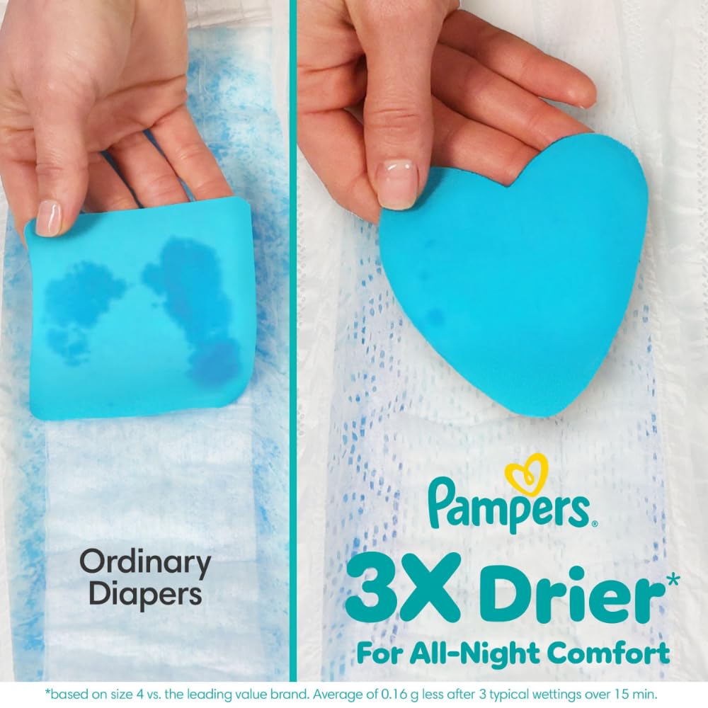 Pampers ZZZ Overnight Diapers, Size 5, Nighttime Protection Disposable Baby Diaper, 1 Pack (Count of 88) 🍁 All In One Marketplace Canada