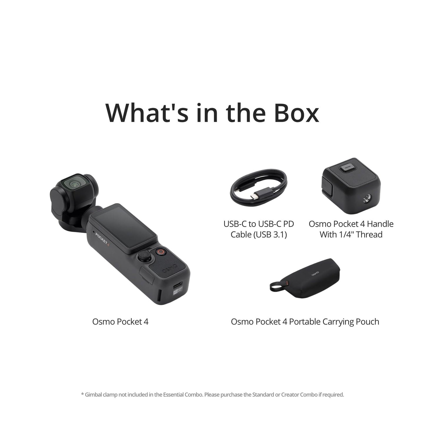 DJI Osmo Pocket 4 Essential Combo, Pocket Gimbal Vlog Camera 🍁 All In One Marketplace Canada