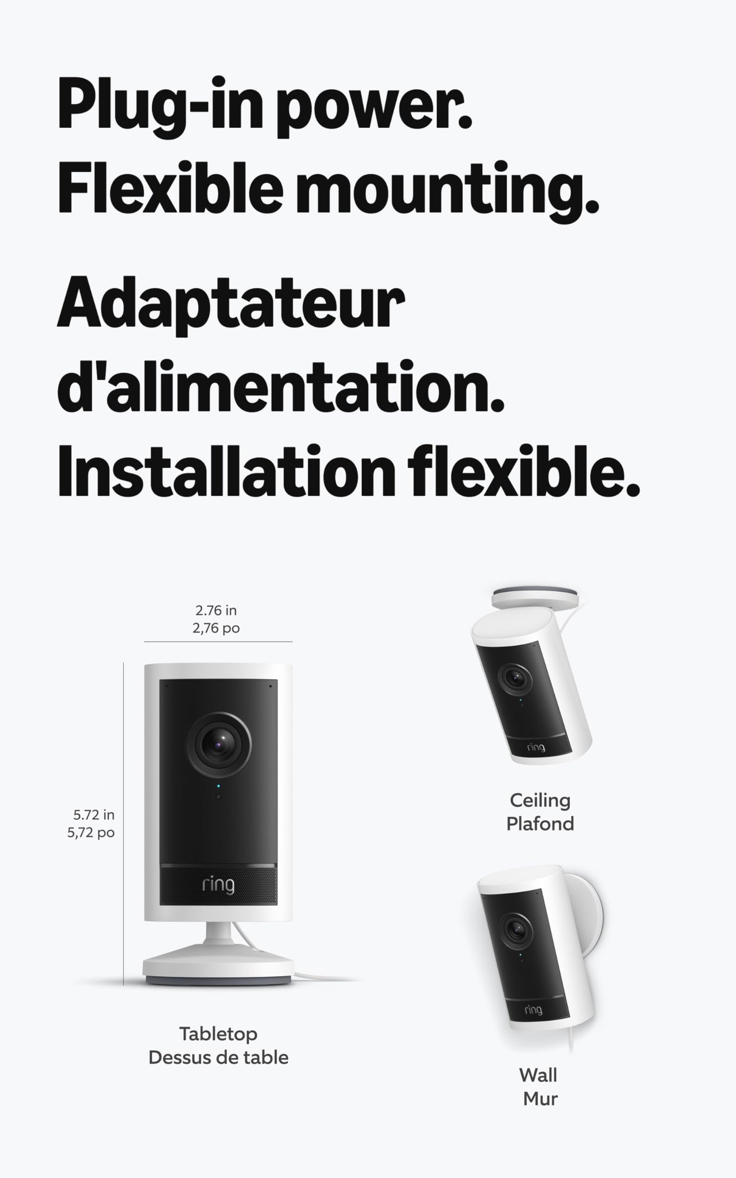 Ring Outdoor Cam Pro, Plug-In (Newest Model) — Retinal 4K with wide-angle video, 10x Enhanced Zoom, and Low-Light Sight, Black 🍁 All In One Marketplace Canada