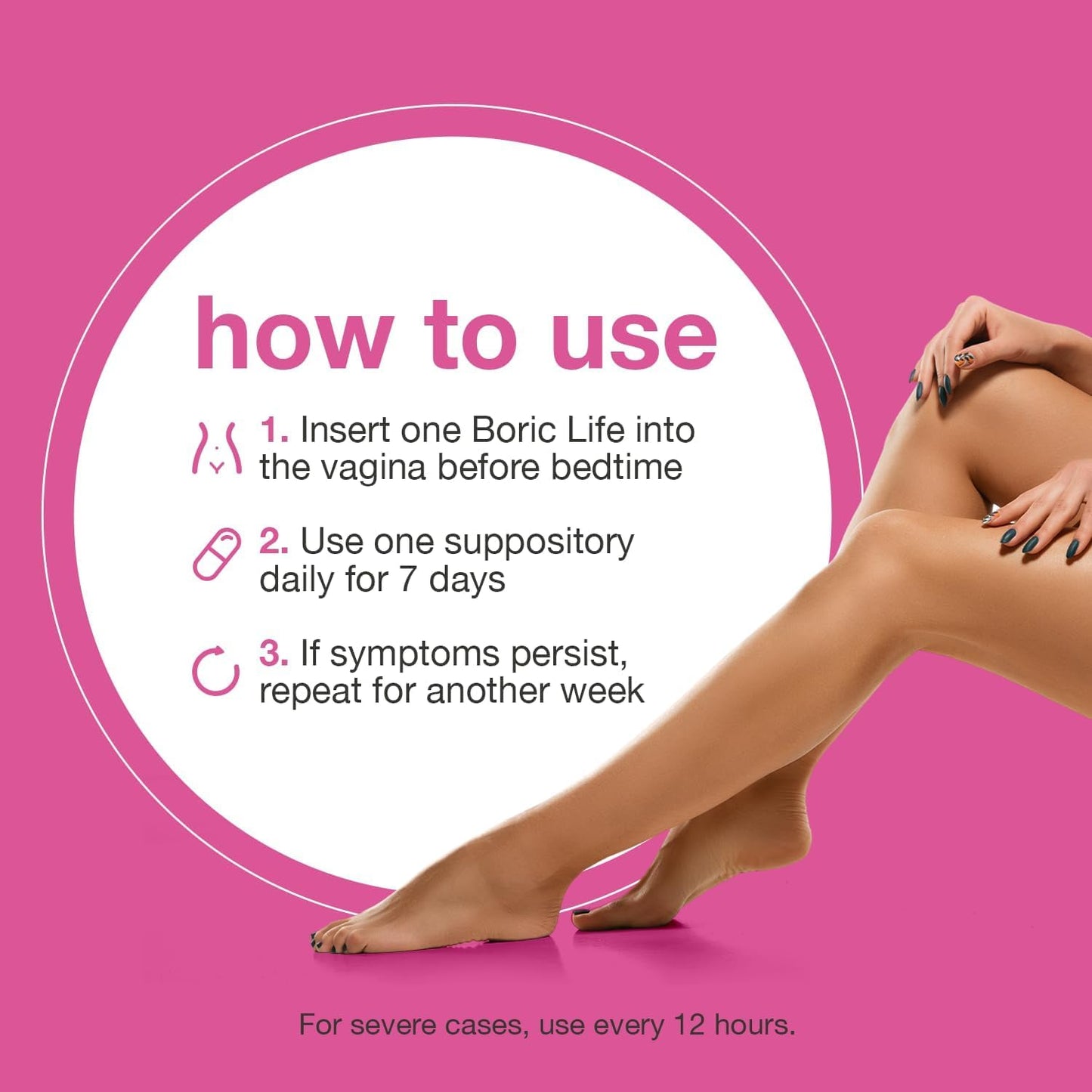 NutraBlast Boric Acid Vaginal Suppositories - 100% Pure Made in USA - Boric Life Intimate Health Support (30 Count) 🍁 All In One Marketplace Canada