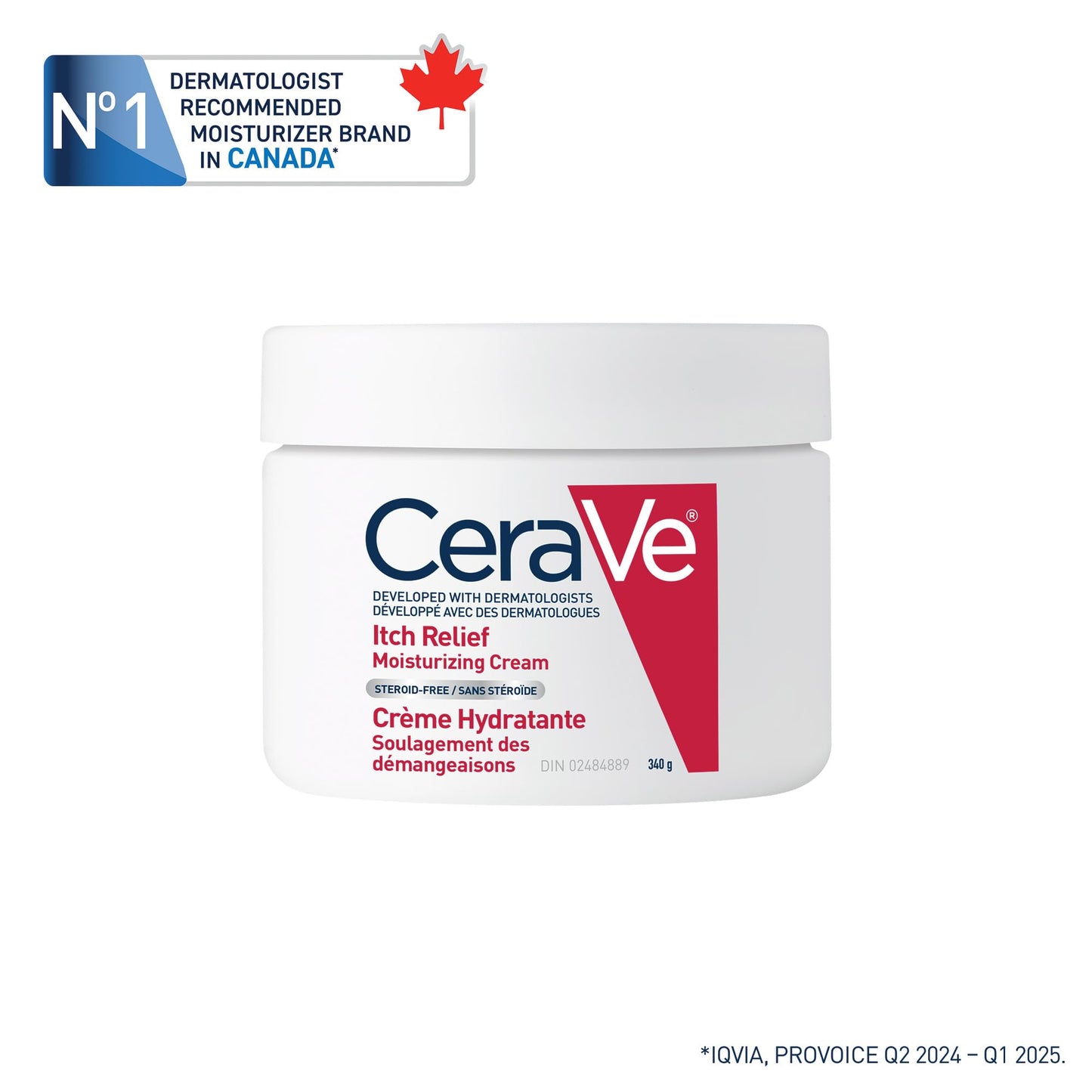 CeraVe Itchy Skin Relief Moisturizing Crean. For Dry & Itchy skin. Anti-itch cream for minor skin irritations, sunburn relief, insect bug bites & scrapes, 1% Pramoxine. Fragrance Free, 340g 🍁 All In One Marketplace Canada