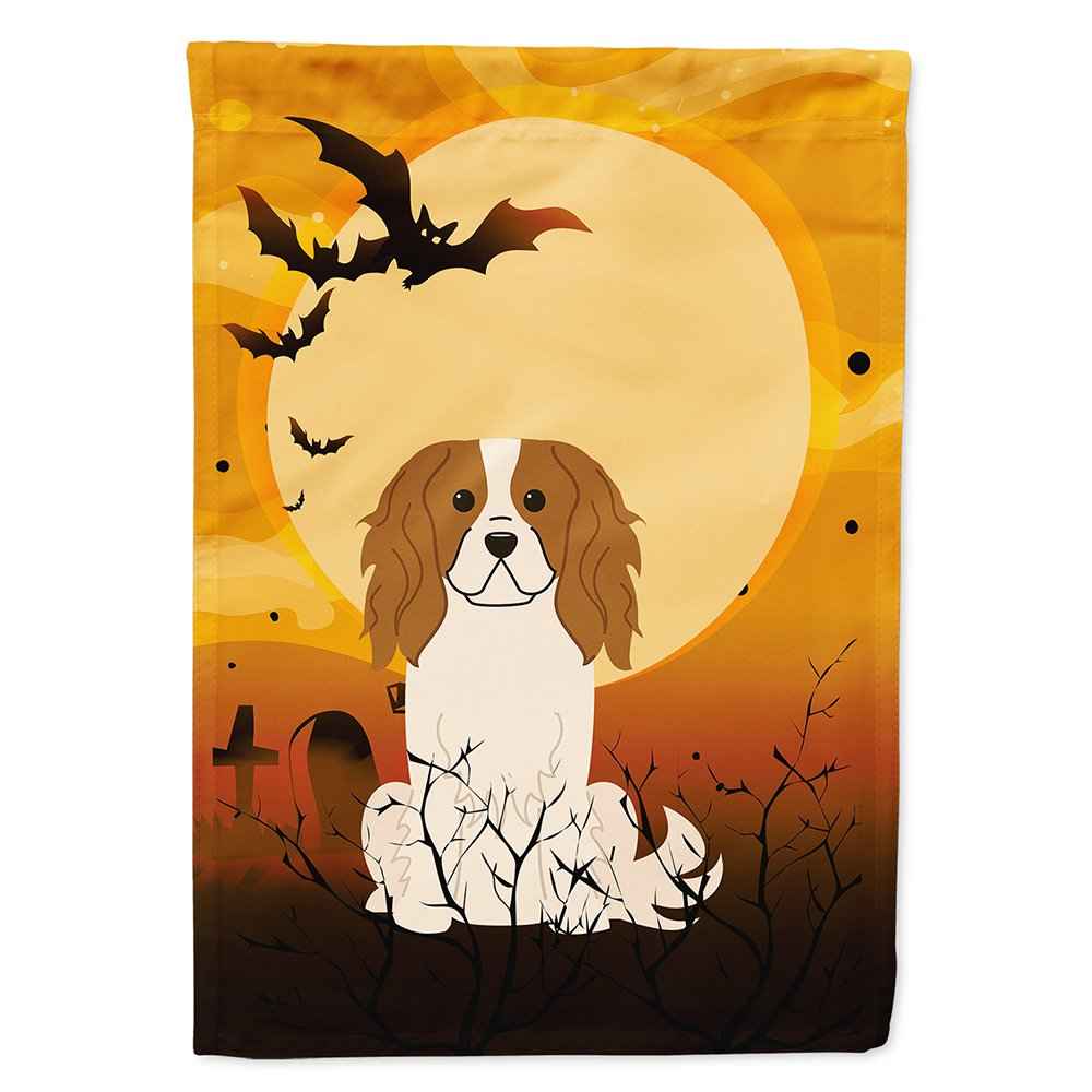 Caroline's Treasures BB4324CHF Halloween Cavalier Spaniel Flag Canvas House Size, Large, Multicolor