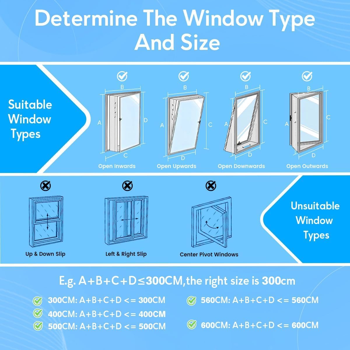 Gruntbear 400CM Universal Window Seal for Portable Air Conditioner, 158 Inch Portable AC Window Seal with Zip and Adhesive Fastener Works with Tumble Dryer, Easy to Install 🍁 All In One Marketplace Canada