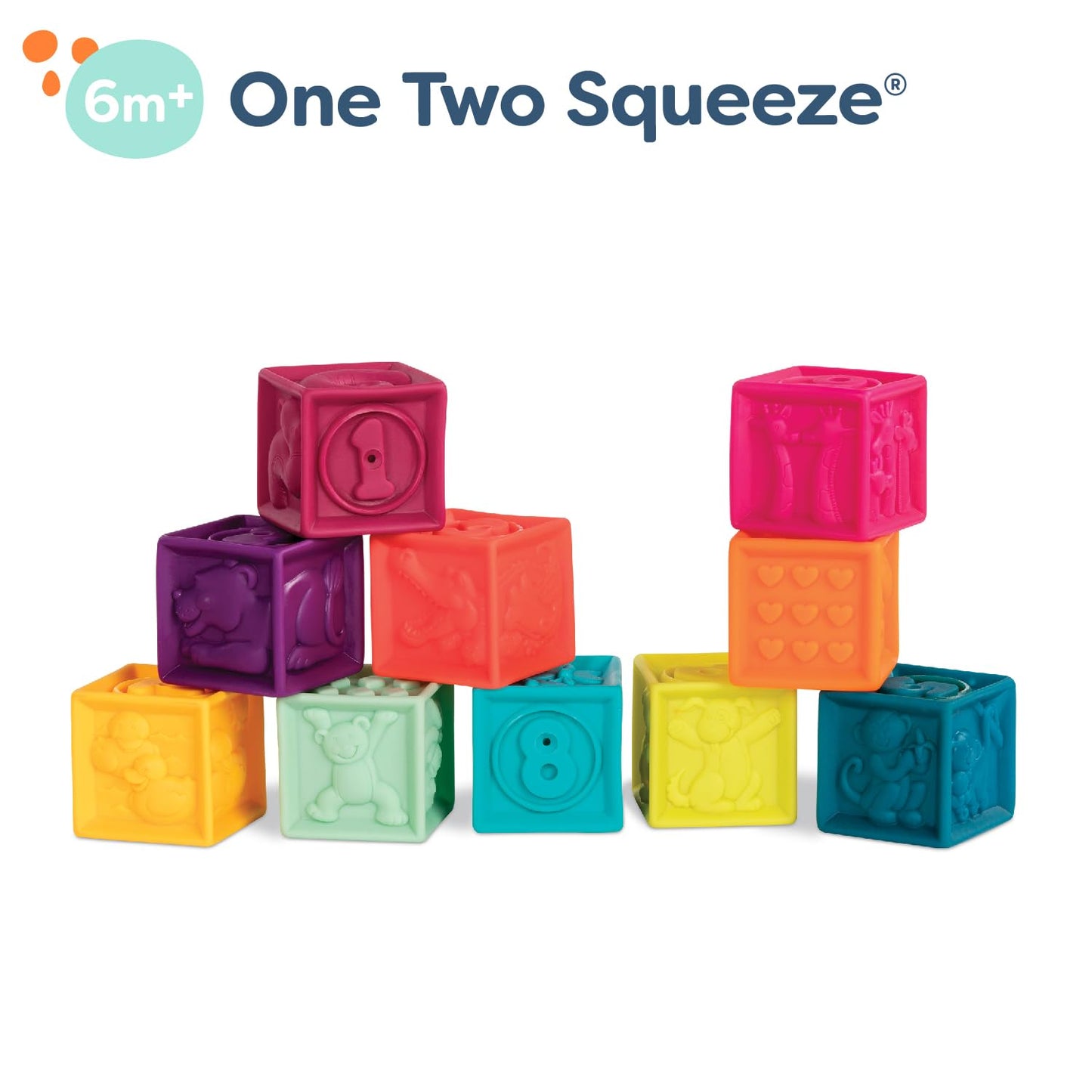 B. toys One Two Squeeze, 10 Soft Stacking Blocks, Blocks - 2, Baby 🍁 All In One Marketplace Canada