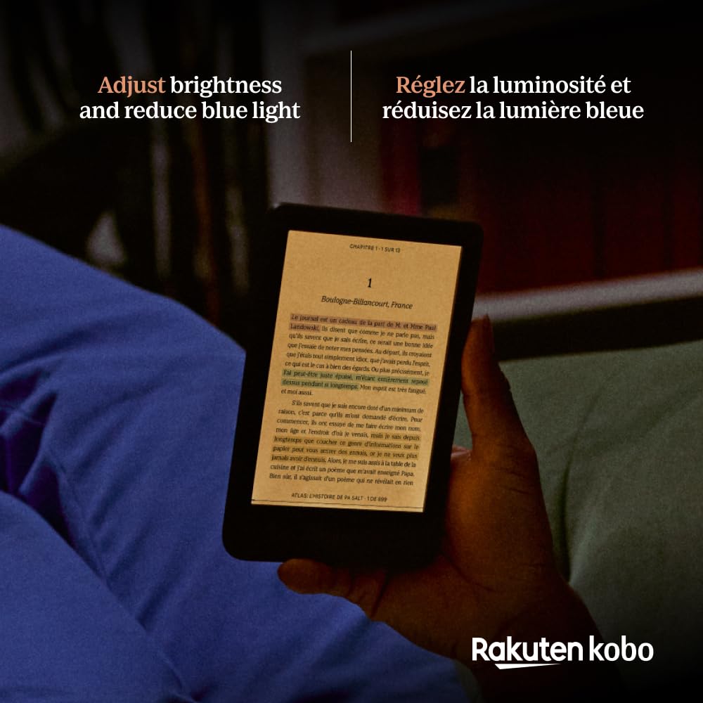 Kobo Clara Colour | Colour eReader | 6” Glare-Free Colour E Ink Kaleido 3 Display | Dark Mode Option | Waterproof | Audiobooks | 16GB of Storage (White) 🍁 All In One Marketplace Canada
