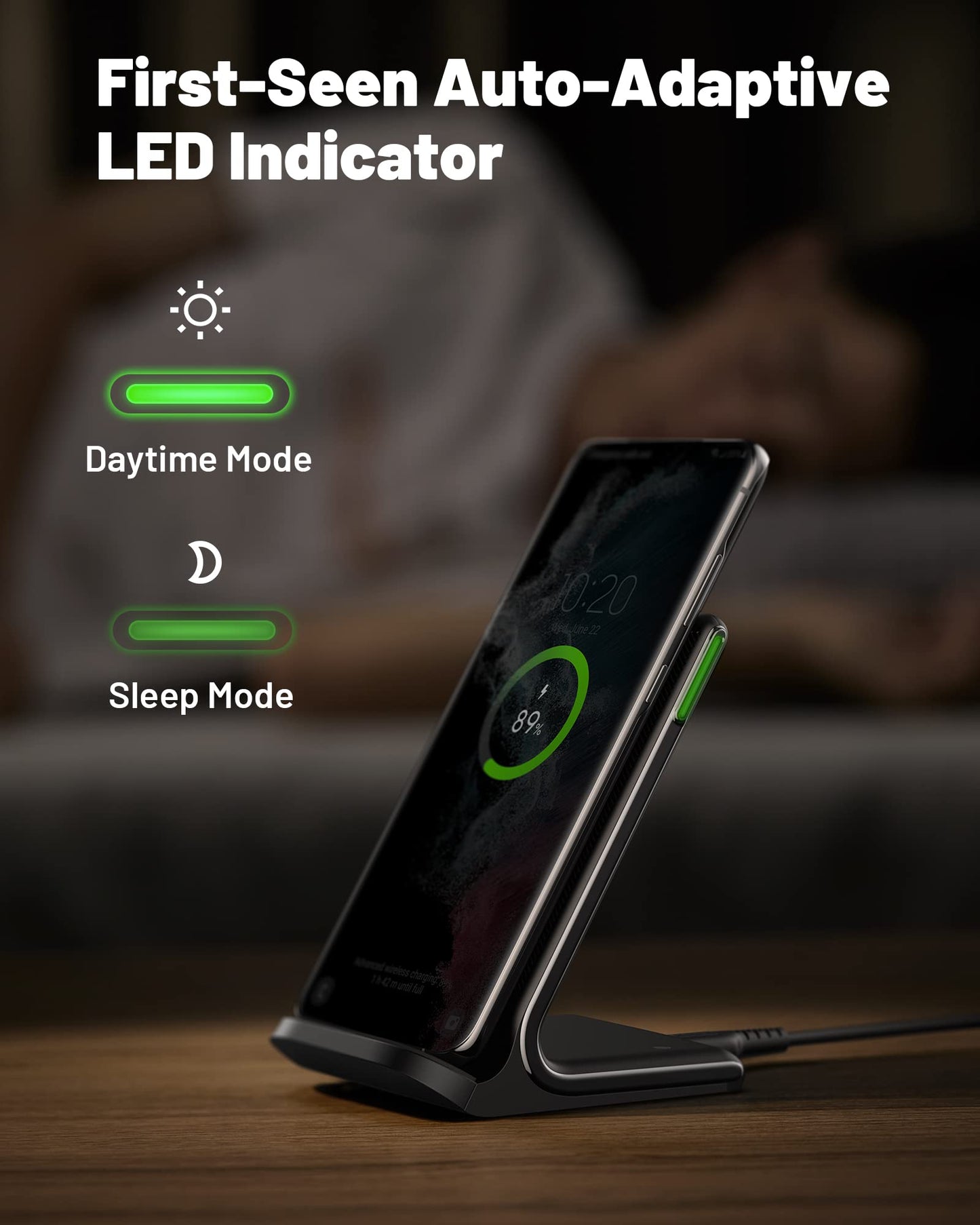 Wireless Charger, INIU [2 Pack] 15W Fast Wireless Charging Stand, Wireless Charging Station with Sleep-Friendly Adaptive Light for iPhone 17 16 15 14 13 12 Pro Max Samsung Galaxy S23 S22 🍁 All In One Marketplace Canada