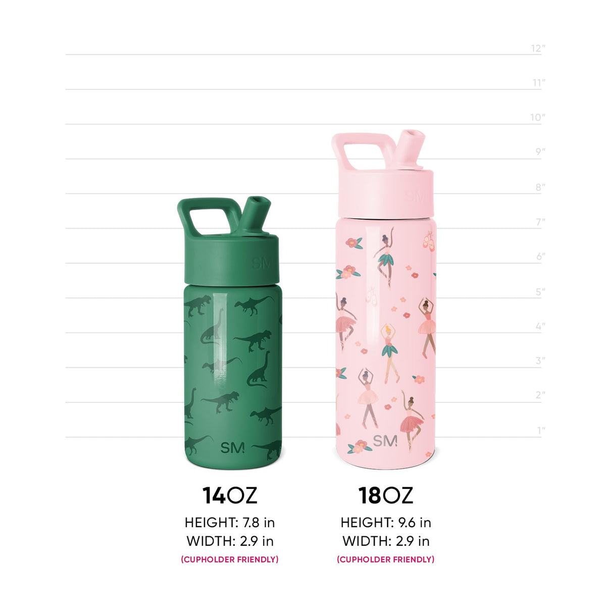 Simple Modern Disney Pixar Kids Water Bottle & Toddler Cup | 18oz 🍁 All In One Marketplace Canada