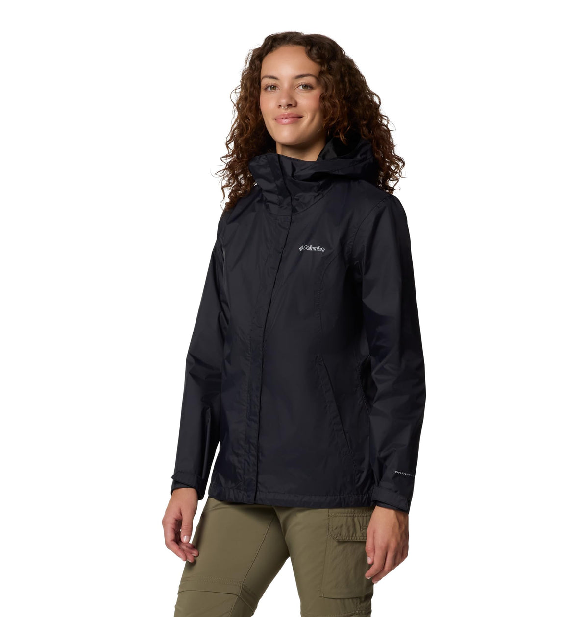 Columbia Womens Arcadia II Waterproof Rain Jacket, Black, X-Large 🍁 All In One Marketplace Canada