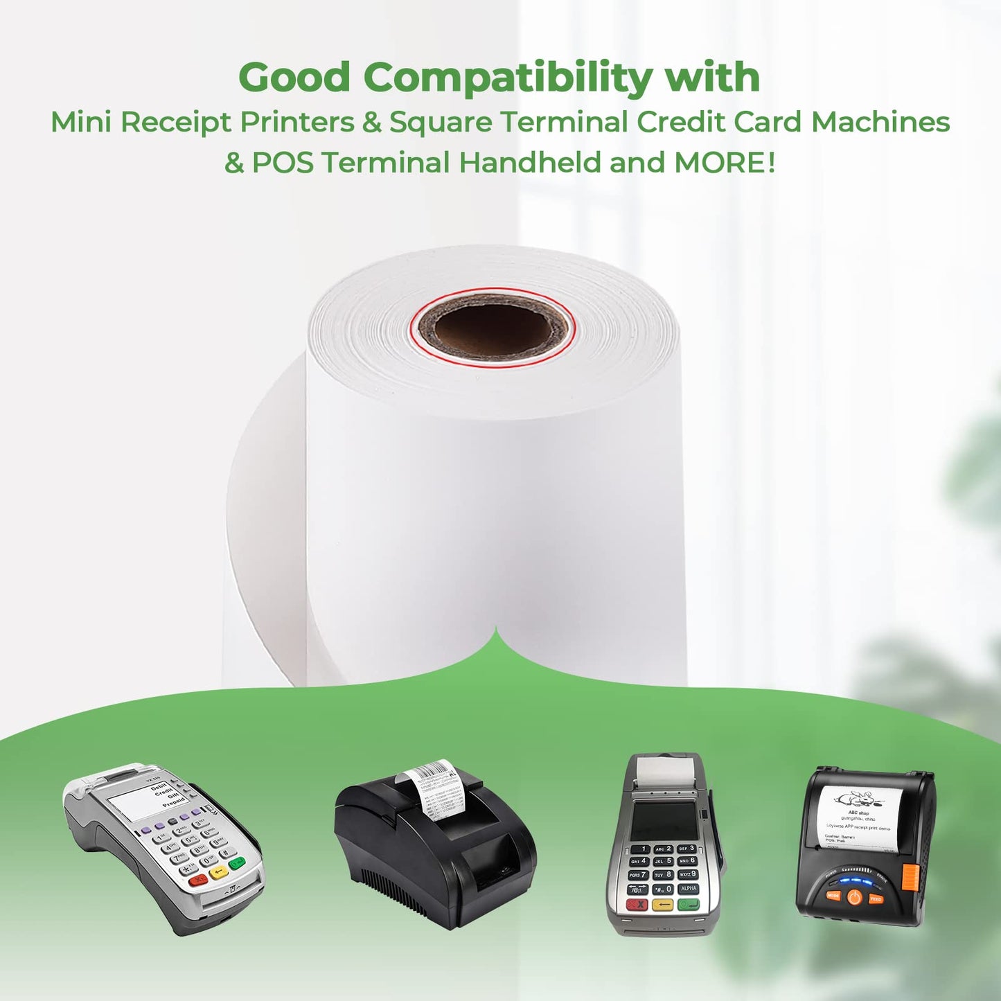 MUNBYN Thermal Paper Roll 2-1/4" x 50' ft, 50 Rolls BPA Free Receipt Paper, 2.25 x 50 ft Thermal Printer Paper Fits 58mm Mini Thermal POS Printer & Square Terminal Credit Card Machines 🍁 All In One Marketplace Canada