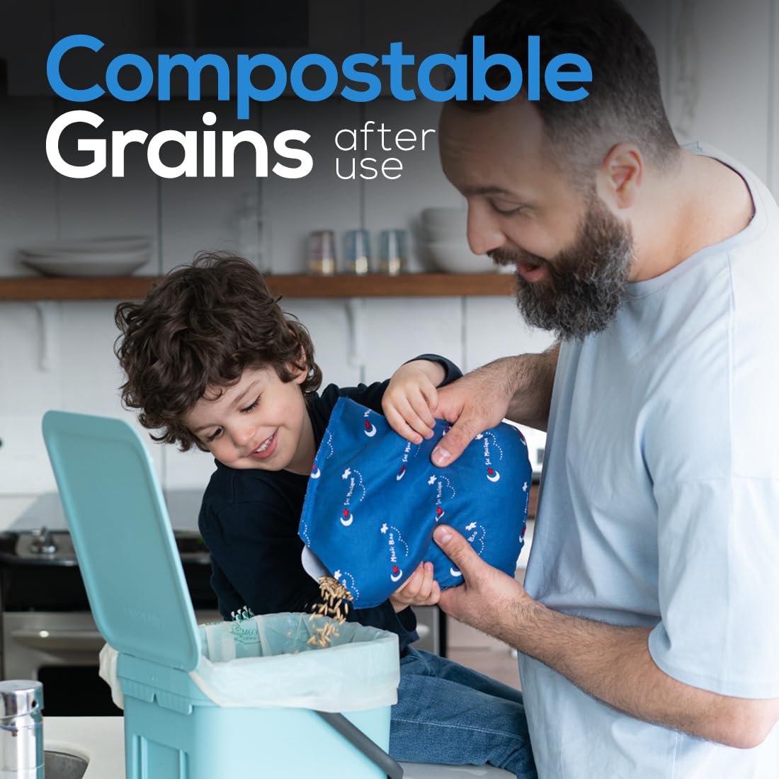 The Original Magic Bag X-Large Heating Compression, Hot/Cold Therapy for Back and Shoulder Pain Relief, Cordless Hot Cold Compress, 29 x 29 cm (11.5" x 11.5") 🍁 All In One Marketplace Canada