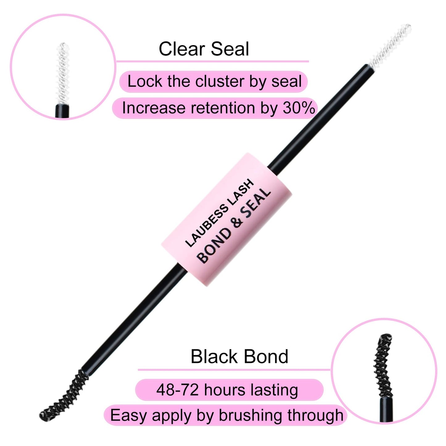 Lash Extension Kit 20D+40D Clusters With Bond and Seal - Waterproof DIY Eyelash Extension Set With Tweezers (Set 20D/40D-0.07D-9-16Mix) 🍁 All In One Marketplace Canada