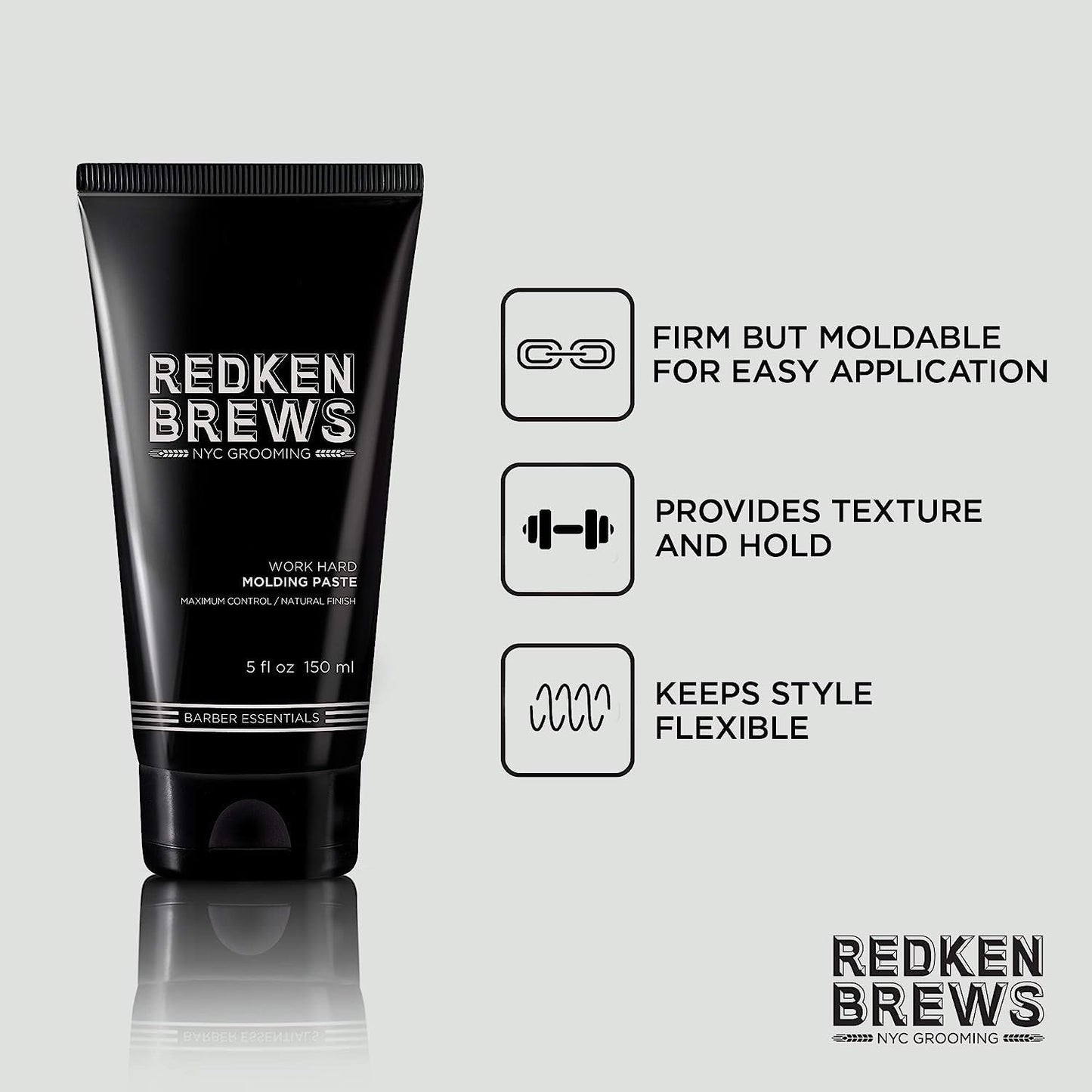 Redken Brews Molding Paste Hair Styling, 150mL 🍁 All In One Marketplace Canada