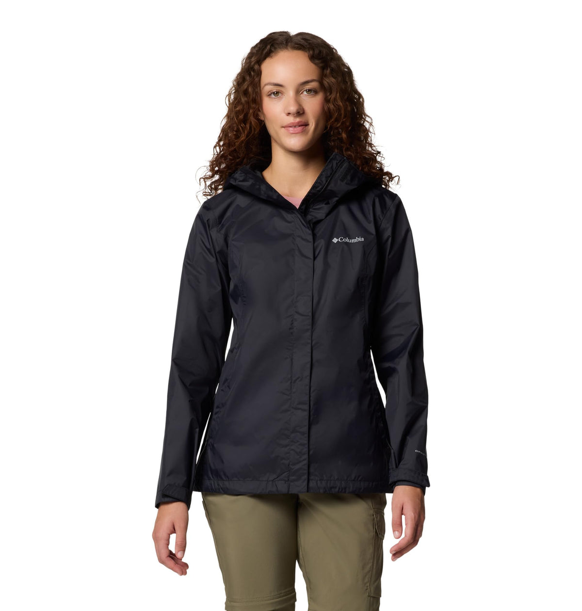 Columbia Womens Arcadia II Waterproof Rain Jacket, Black, X-Large 🍁 All In One Marketplace Canada