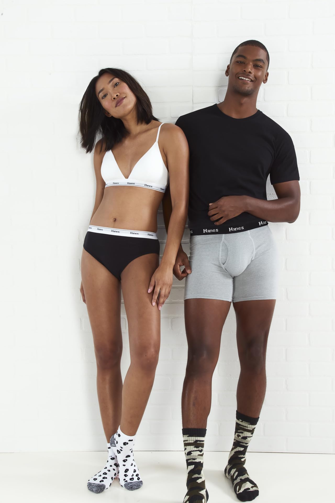 Hanes Originals Men's Boxer Briefs, Stretch Cotton Moisture-Wicking Underwear, Modern Fit Low Rise, Pack of 4, Grey/Black assortement, Size Large 🍁 All In One Marketplace Canada