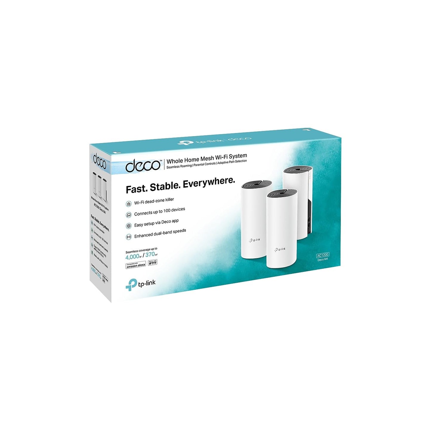 TP-Link Deco Whole Home Mesh WiFi System (Deco M4) – Up to 5,500 Sq. Ft. Coverage, Replaces Wireless Internet Routers and Extenders, Gigabit Ports, Works with Alexa, 3-Pack 🍁 All In One Marketplace Canada