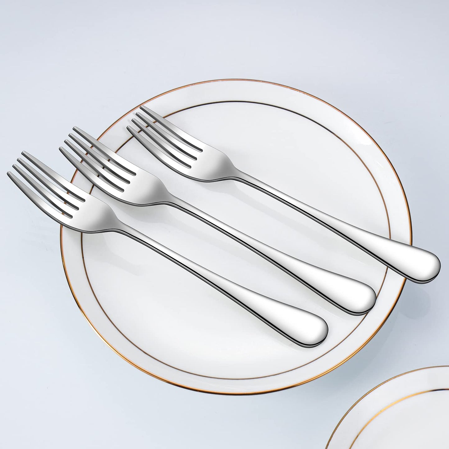 Set of 12, Stainless Steel Dinner Forks Silverware Set, Heavy-Duty Dinner Forks (8 Inch) Cutlery Set, Dishwasher Safe (Silver) 🍁 All In One Marketplace Canada