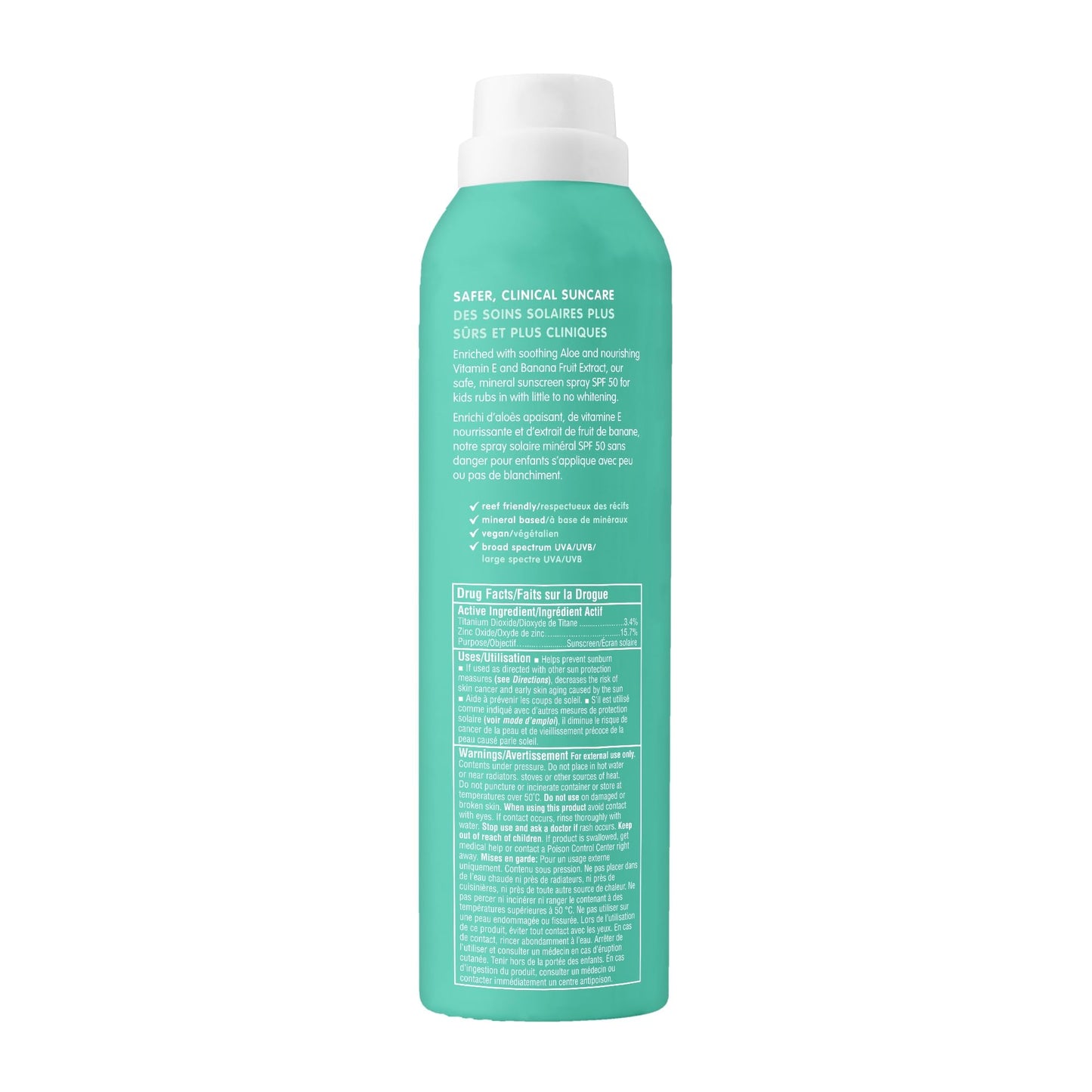 Thinksport Kids Sunscreen Spray, SPF 50 All Sheer Mineral Sunscreen, 6 Fl Oz, Clear Water Resistant Baby & Toddler Sun Screen, Natural Zinc Oxide Sun Protection 🍁 All In One Marketplace Canada
