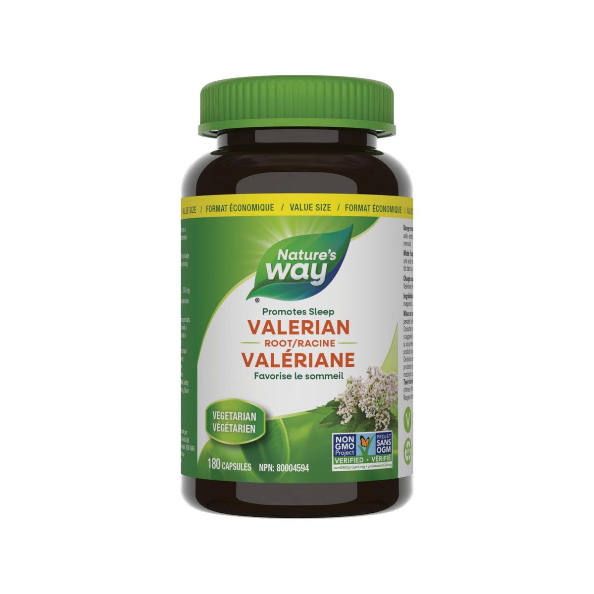 Nature's Way Valerian Root, Sleep Aid to Help Promote Sleep, Value Size, 180 Vegetarian Capsules 🍁 All In One Marketplace Canada