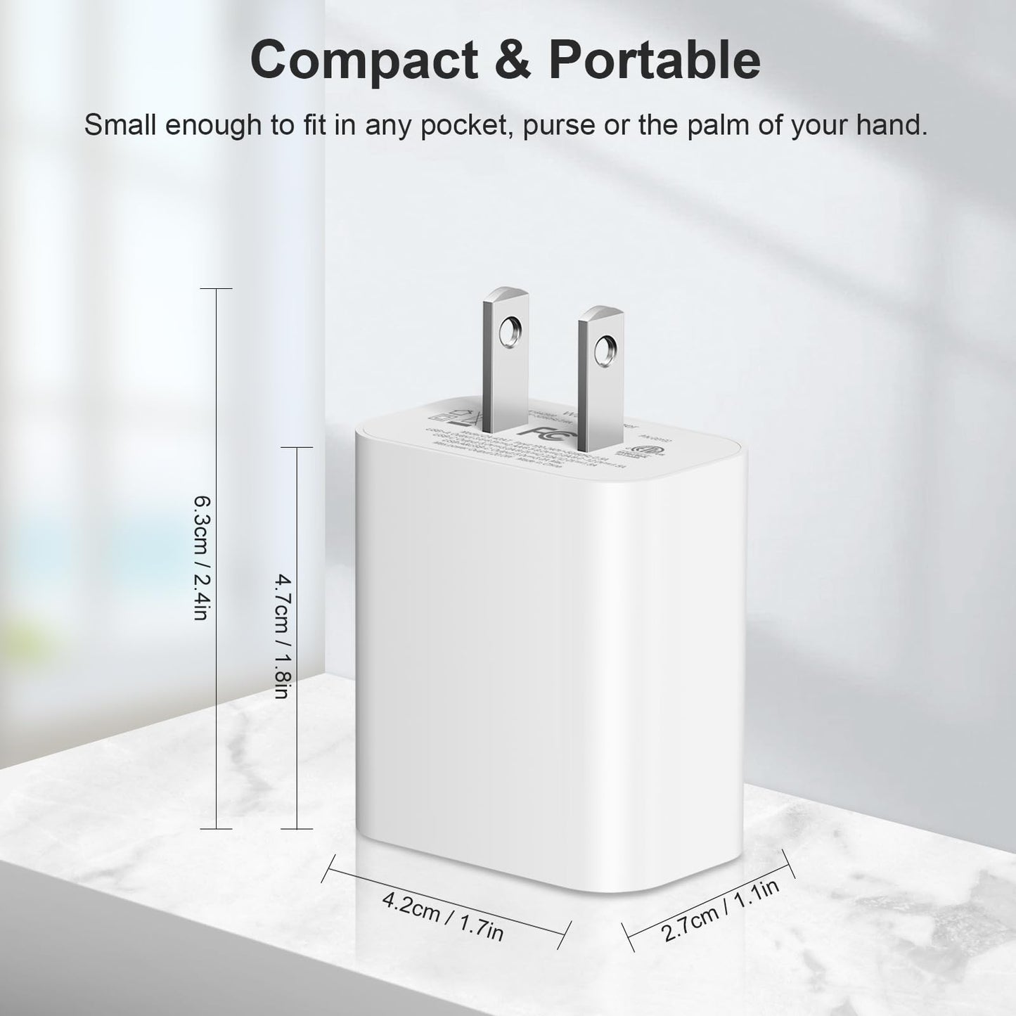 USB C Wall Charger, [3 Pack] 20W Dual Port PD Power Adapter Fast Charging Block for 14/14 Pro/14 Pro Max/14 Plus/13/12/11, XS/XR/X, iPad Pro, Google Pixel, Samsung Galaxy and More 🍁 All In One Marketplace Canada