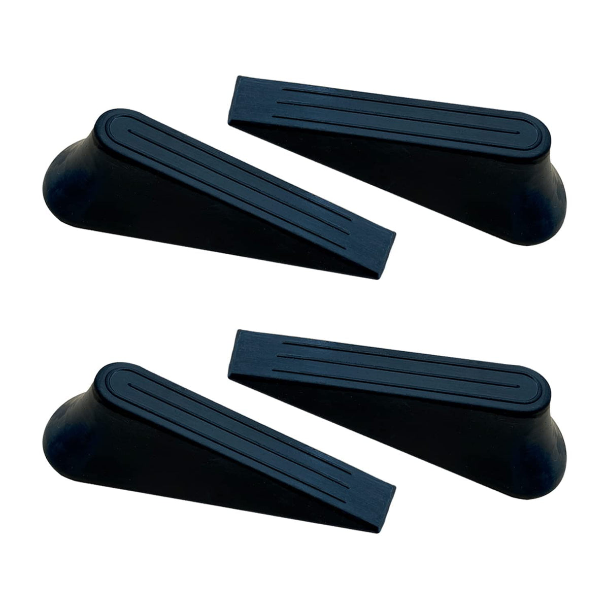 Heavy Duty Rubber Door Stoppers，Door Wedge for Residential and Commercial Use，Multi Floor Doorstop Ensures Tight Fit for Gaps，Residential and Commercial Use, Black 🍁 All In One Marketplace Canada