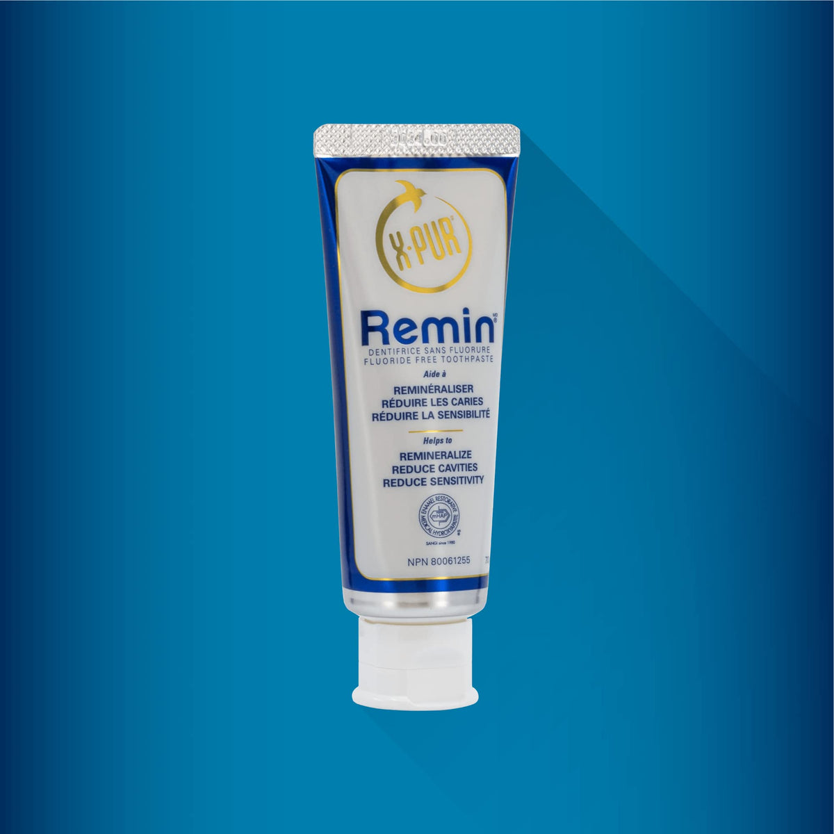 X-PUR Remin Fluoride-Free Toothpaste – Enamel Remineralization & Sensitivity Relief with Nano Hydroxyapatite & Natural Xylitol – Fights Dry Mouth & Gingivitis – 70g Tube 🍁 All In One Marketplace Canada