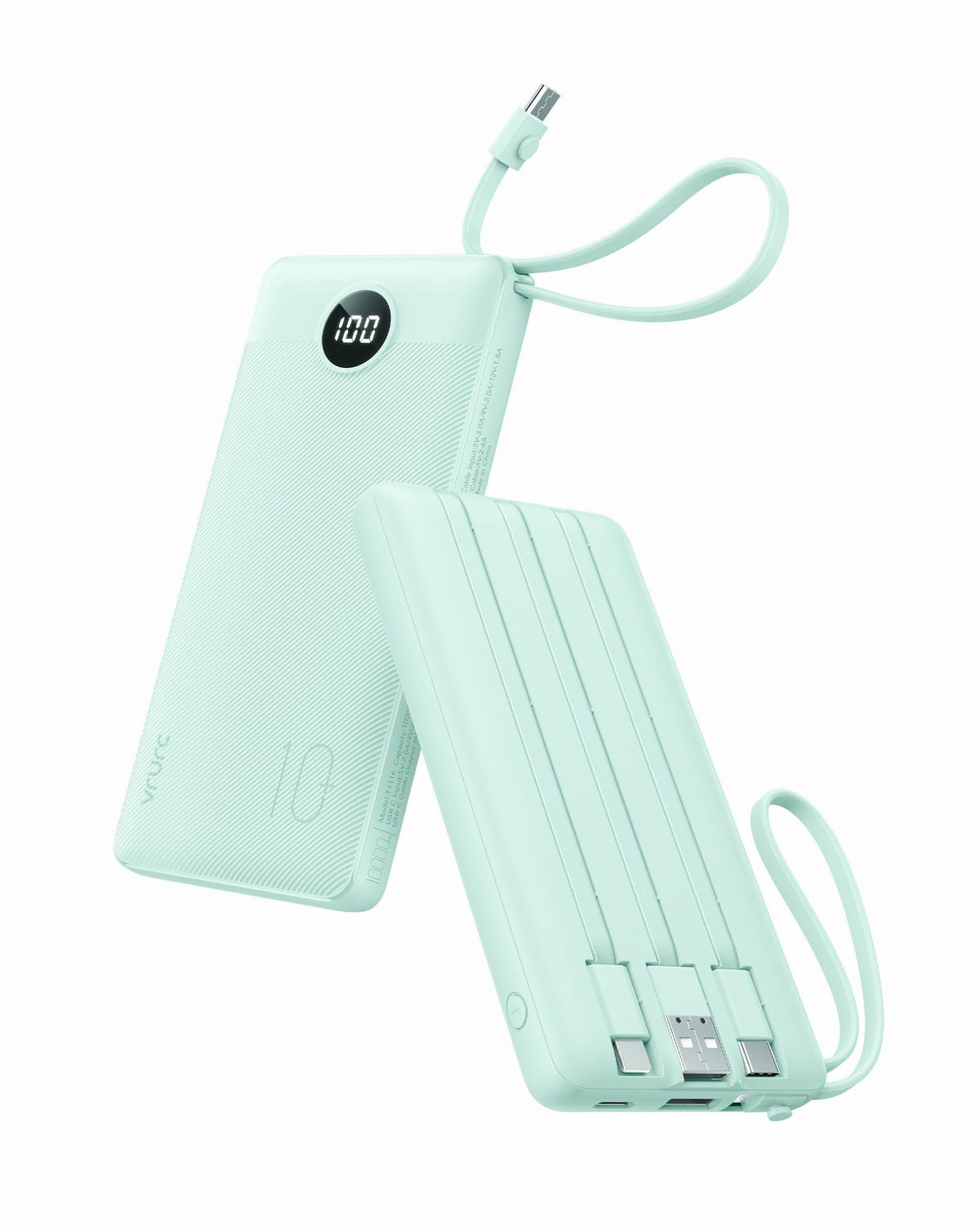 VRURC Portable Charger with Built-in Cables, 10000mAh Power Bank 🍁 All In One Marketplace Canada