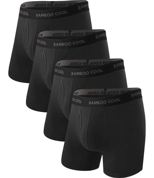 BAMBOO COOL Men’s Underwear Boxer Briefs Soft Comfortable Bamboo Viscose Underwear Trunks (4 Pack) 🍁 All In One Marketplace Canada