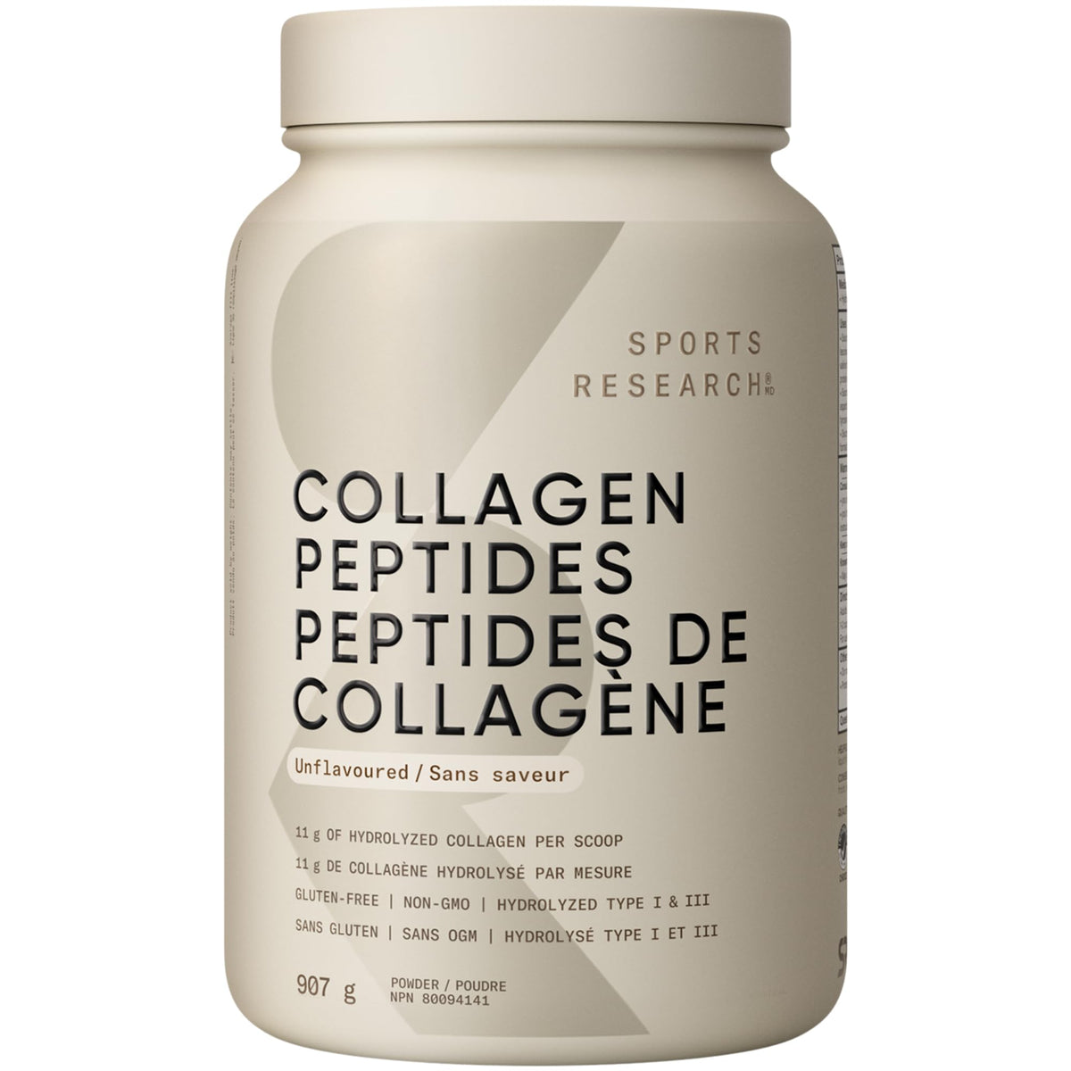 Sports Research® Premium Collagen Peptides Powder (32oz Jar) | Grass-Fed, Certified Paleo Friendly, Non-GMO and Gluten Free - Unflavored and Easy to Mix 🍁 All In One Marketplace Canada