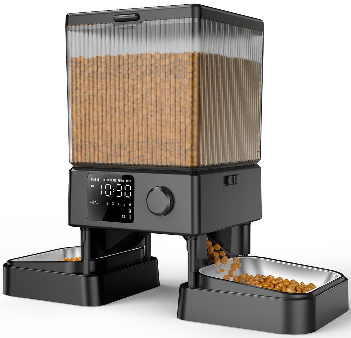 oneisall Automatic Cat Feeder for 2 Cats, 20 Cups/5L Automatic Cat Food Dispenser for Small Pets Indoor, Timed Cat Feeder for Dry Food 🍁 All In One Marketplace Canada