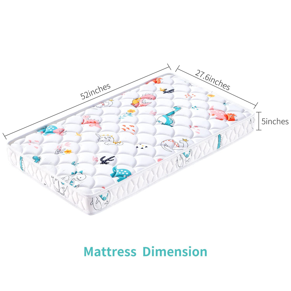 Premium Dual-Sided Crib & Toddler Mattress, Hypoallergenic, 5" Firm Soft Crib Mattress, Non-Toxic - Fits Standard Cribs & Toddler Beds 🍁 All In One Marketplace Canada