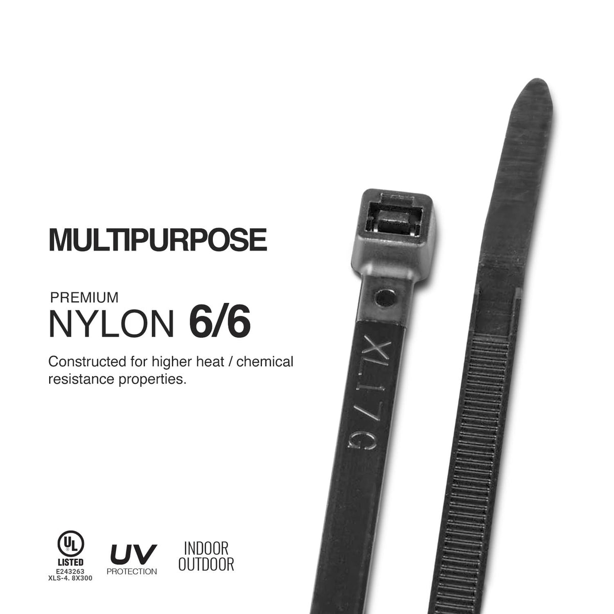 TR Industrial Multi-Purpose UV Resistant Black Cable Ties, 12 inches, 100 Pack 🍁 All In One Marketplace Canada
