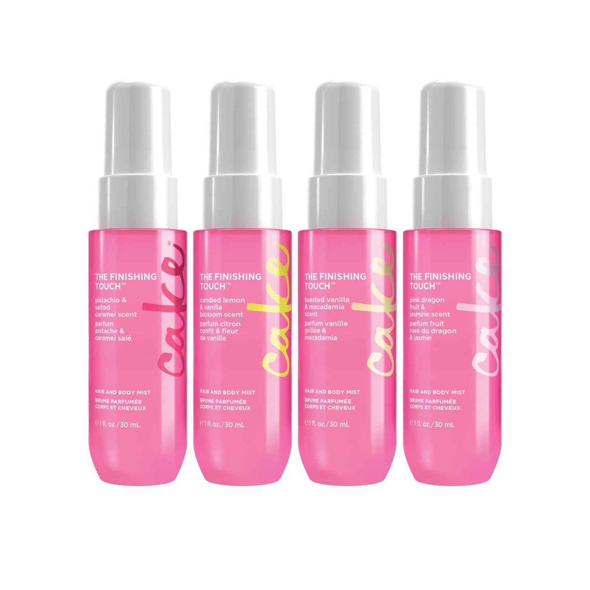 Cake Beauty Hair and Body Mist Travel Gift Set, The Finishing Touch- Fine Fragrance Mist – Infused with Aloe and Argan Oil –4 x 30mL/ 1 oz. 🍁 All In One Marketplace Canada