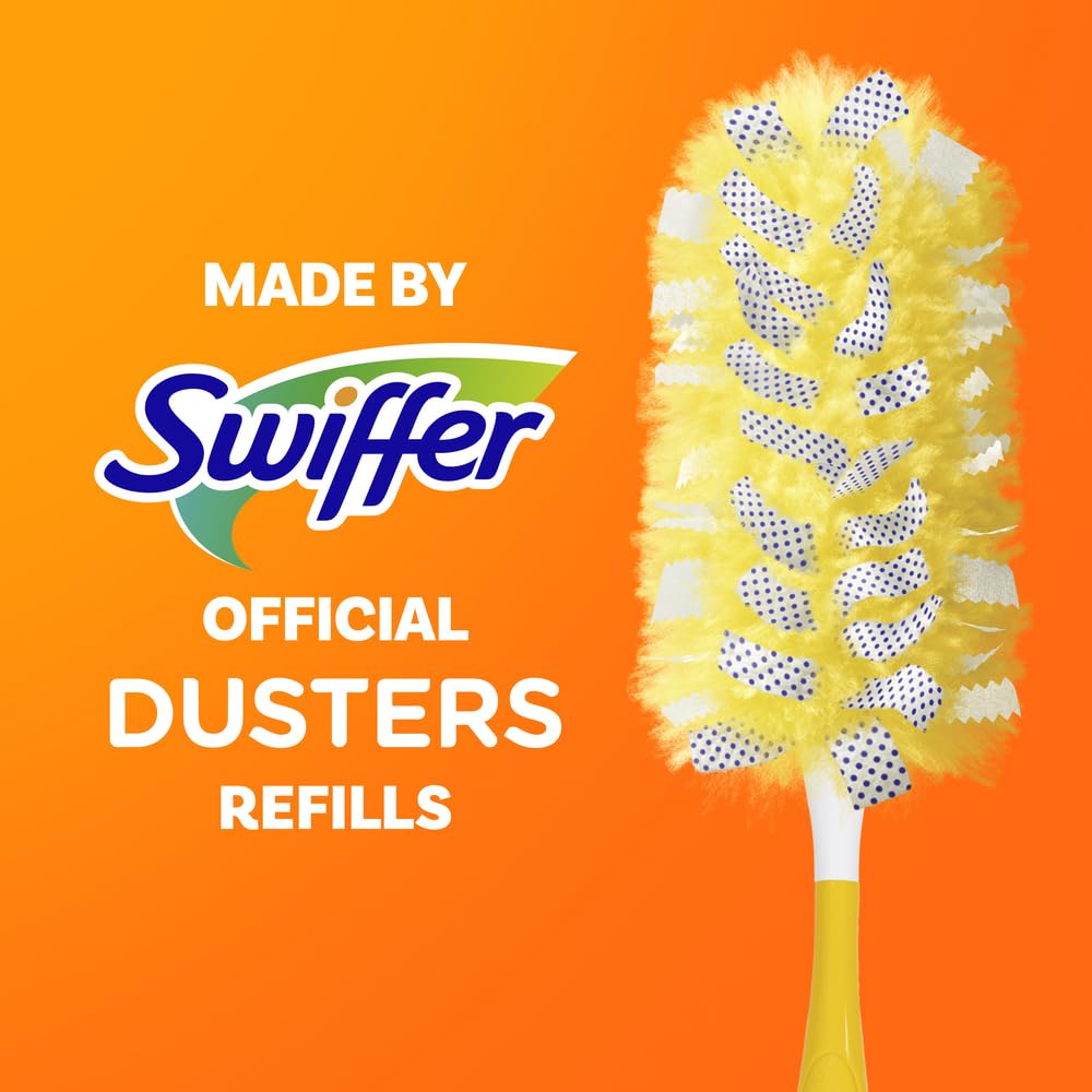Swiffer Duster Kit with 3 ft Extendable Handle, Heavy Duty Dusting Starter Kit with 12 Refills, for Ceiling Fans, Vents and Hard to Reach Places 🍁 All In One Marketplace Canada