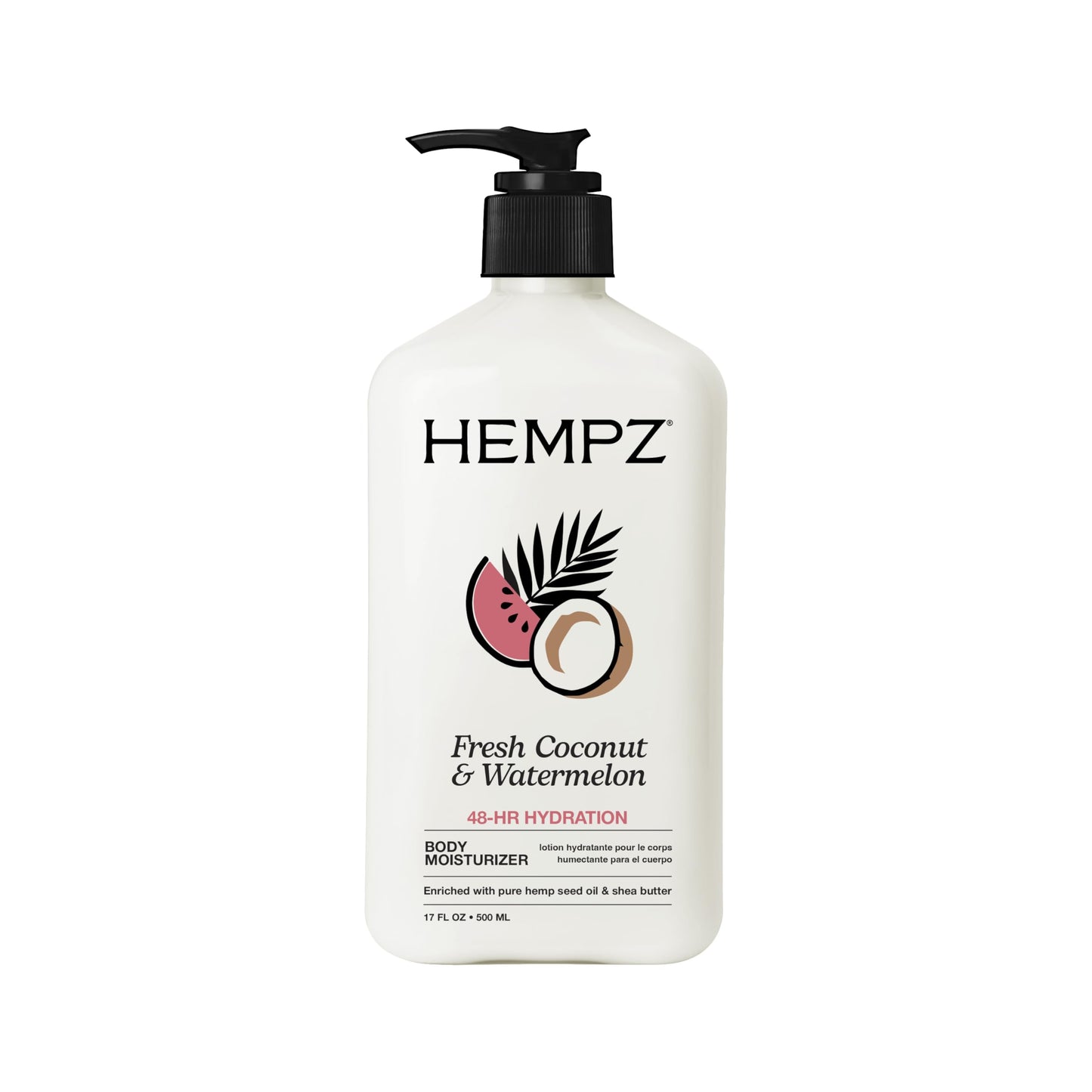 Hempz Body Lotion - Fresh Coconut & Watermelon Daily Moisturizing Cream, Shea Butter Body Moisturizer - Skin Care Products, Hemp Seed Oil - Large 🍁 All In One Marketplace Canada