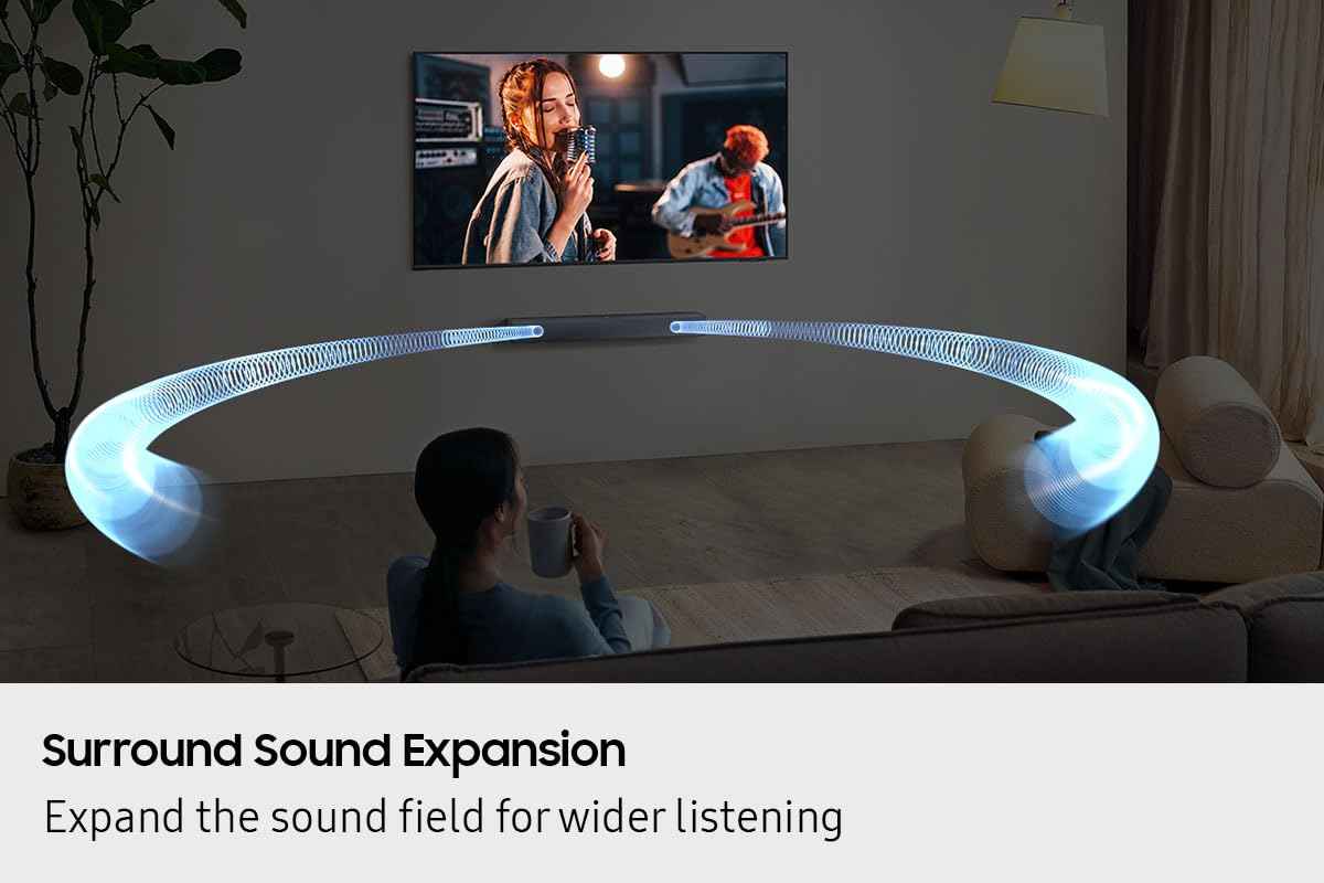 Samsung Sound Bar, HW-B400F/ZC, 2.0 Channel, 140 watts, Dolby Digital, DTS, Bluetooth, HDMI ARC